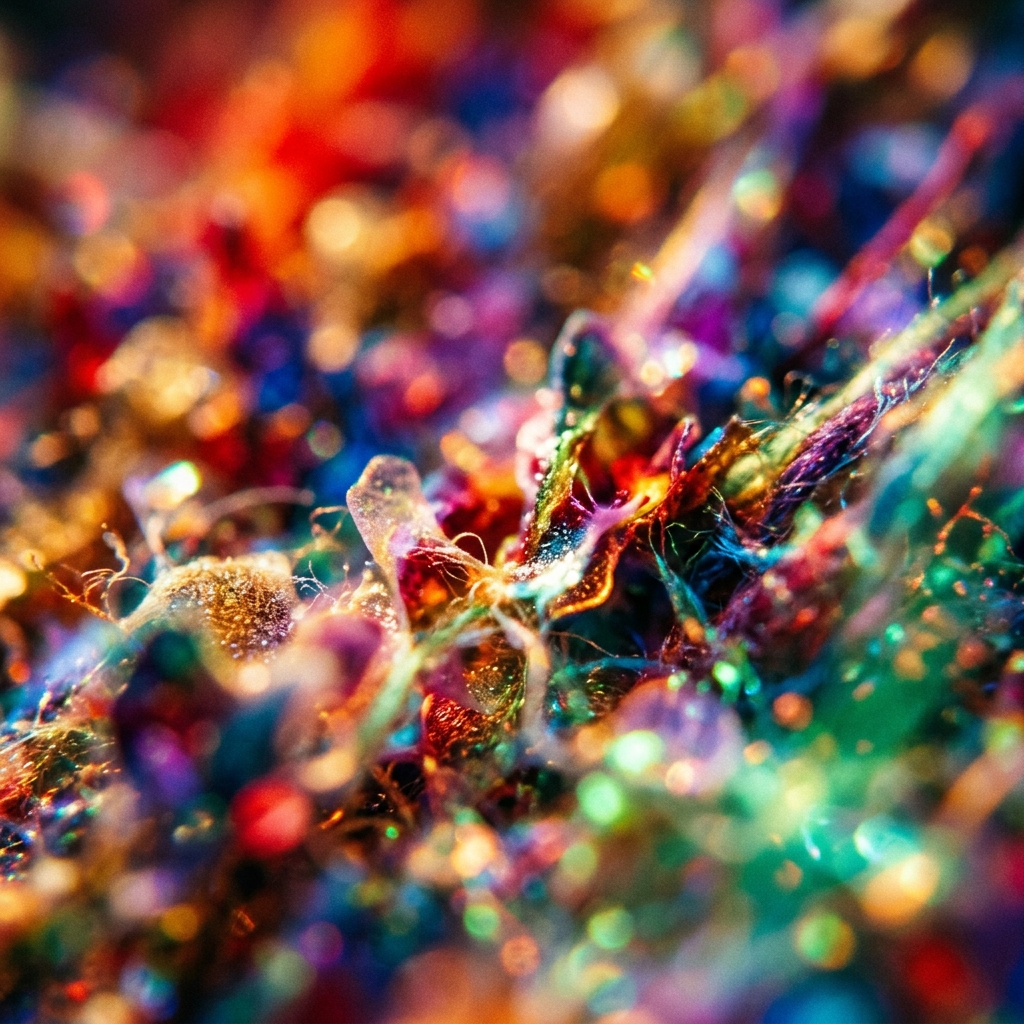 Photorealistic photo of soft abstract background, close-up detail with shallow depth of field, vivid colors, high contrast, energetic, 1:1 aspect ratio