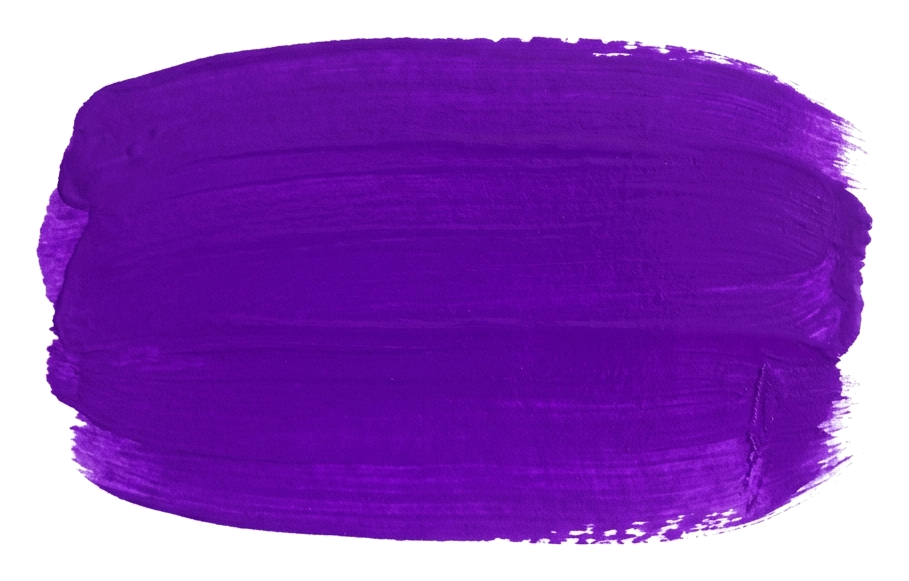 Rounded bold marker of a purple wide horizontal paint brush stroke swatch to place text on, transparent background PNG