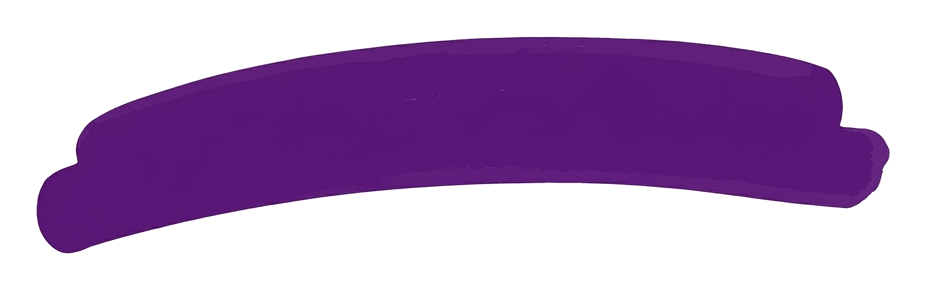 Rounded bold marker of a hand-drawn purple underline stroke, transparent background PNG