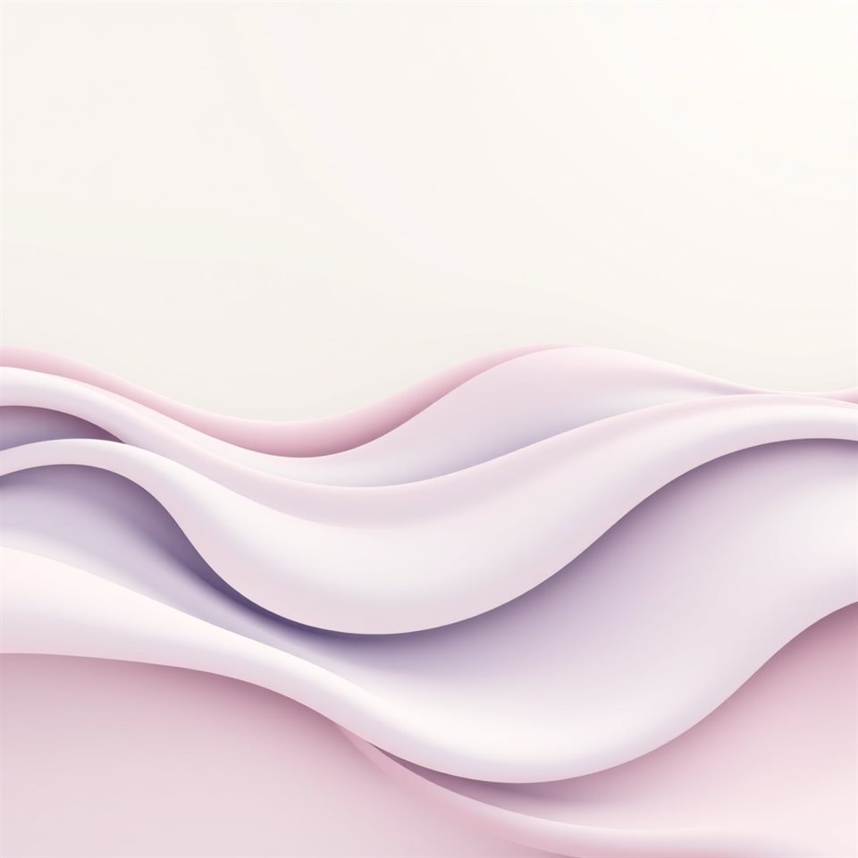 Minimal flat illustration of Flowing fluid gradient waves creating a smooth, dynamic modern background., wide shot with open space at the top for text, soft pastel colors, bright and cozy, 1:1 aspect ratio