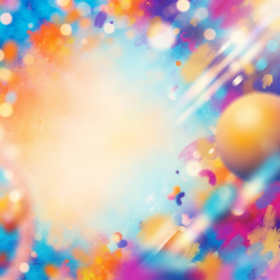 Soft photorealistic background photo of simple colorful background with a large empty area for text, simple balanced layout, vivid colors, high contrast, energetic, 1:1 aspect ratio