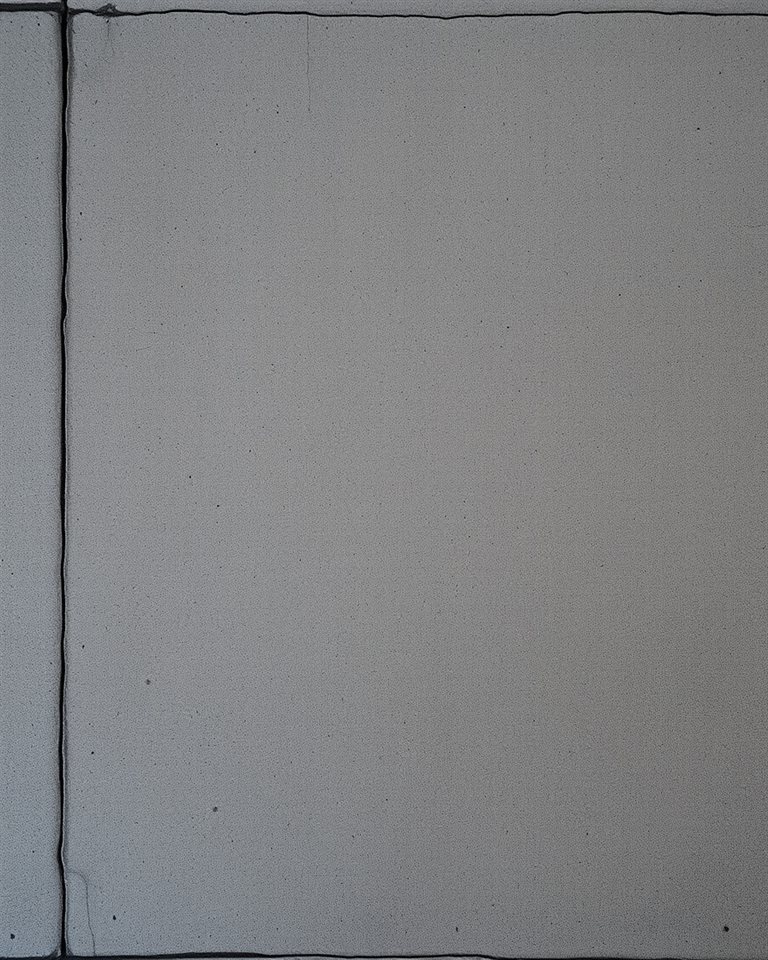 Photorealistic photo of A minimalist raw gray concrete wall surface with natural weathering and texture, close-up detail with shallow depth of field, moody dark tones, dramatic lighting, 4:5 aspect ratio