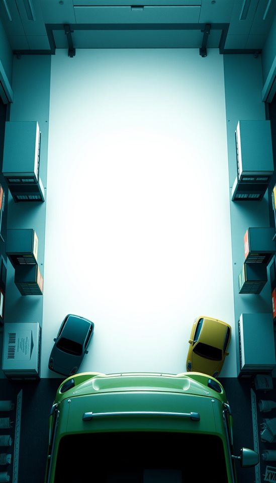 Cinematic film still of A clean, modern presentation slide background with subtle gray shapes on white space., high-angle view from above, vivid colors, high contrast, energetic, 9:16 aspect ratio
