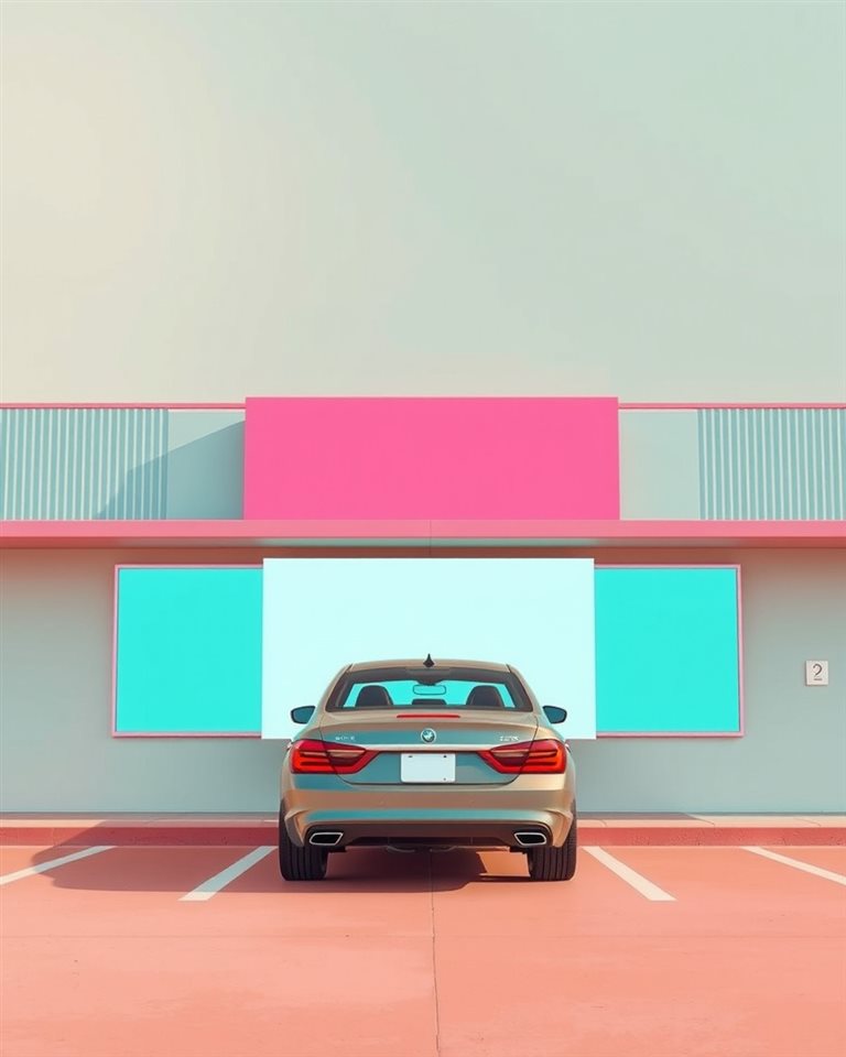 Cinematic film still of Clean and minimal pastel-colored background with subtle geometric shapes and copy space for text, wide shot with open space at the top for text, vivid colors, high contrast, energetic, 4:5 aspect ratio