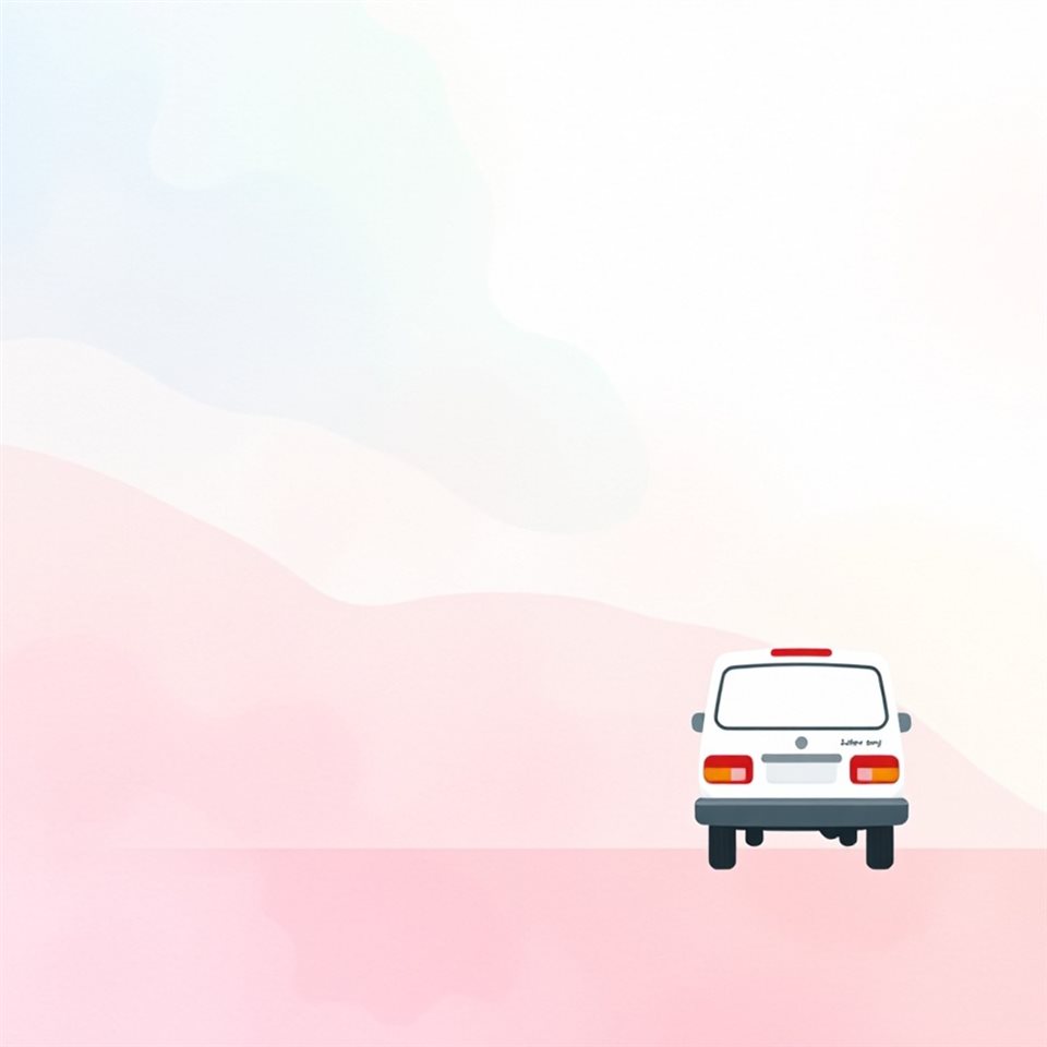 Minimal flat illustration of Soft pastel watercolor washes blending gently on textured paper., wide shot with open space at the top for text, soft pastel colors, bright and cozy, 1:1 aspect ratio