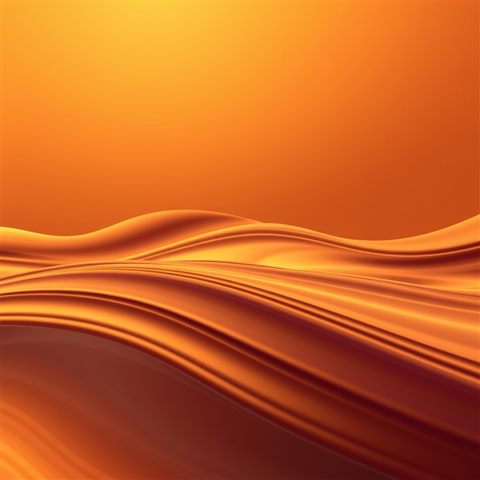 Photorealistic photo of Flowing fluid gradient waves creating a smooth, dynamic modern background., wide shot with open space at the top for text, warm golden light, calm mood, 1:1 aspect ratio