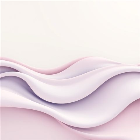 Minimal flat illustration of Flowing fluid gradient waves creating a smooth, dynamic modern background., wide shot with open space at the top for text, soft pastel colors, bright and cozy, 1:1 aspect ratio