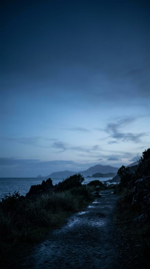 Cinematic film still of soft abstract background, wide shot with open space at the top for text, cool blue tones, quiet atmosphere, 9:16 aspect ratio