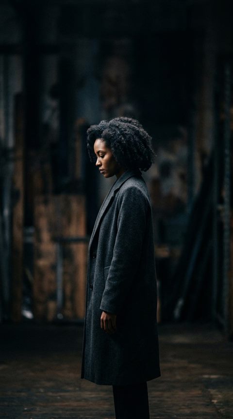 Cinematic film still of soft abstract background, centered subject with a simple uncluttered composition, moody dark tones, dramatic lighting, 9:16 aspect ratio