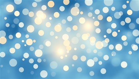 Watercolor illustration of A dreamy abstract background filled with soft, glowing golden and pastel light circles of various sizes., centered subject with a simple uncluttered composition, cool blue tones, quiet atmosphere, 16:9 aspect ratio