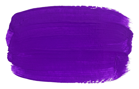 Rounded bold marker of a purple wide horizontal paint brush stroke swatch to place text on, transparent background PNG