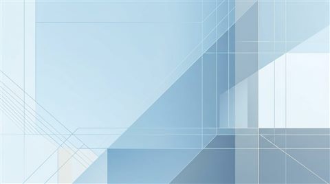 Minimal abstract design of modern corporate background with subtle geometric lines and empty space, simple balanced layout, cool blue tones, quiet atmosphere, 16:9 aspect ratio