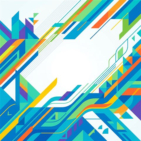 Flat vector design of modern corporate background with subtle geometric lines and empty space, simple balanced layout, vivid colors, high contrast, energetic, 1:1 aspect ratio