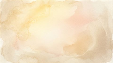 Watercolor texture design of elegant cover background with gentle gradients and empty space for a title, simple balanced layout, warm golden light, calm mood, 16:9 aspect ratio