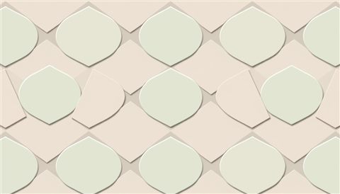 Minimal flat illustration of A clean modern geometric pattern with repeating abstract shapes in soft pastel colors, high-angle view from above, soft pastel colors, bright and cozy, 16:9 aspect ratio