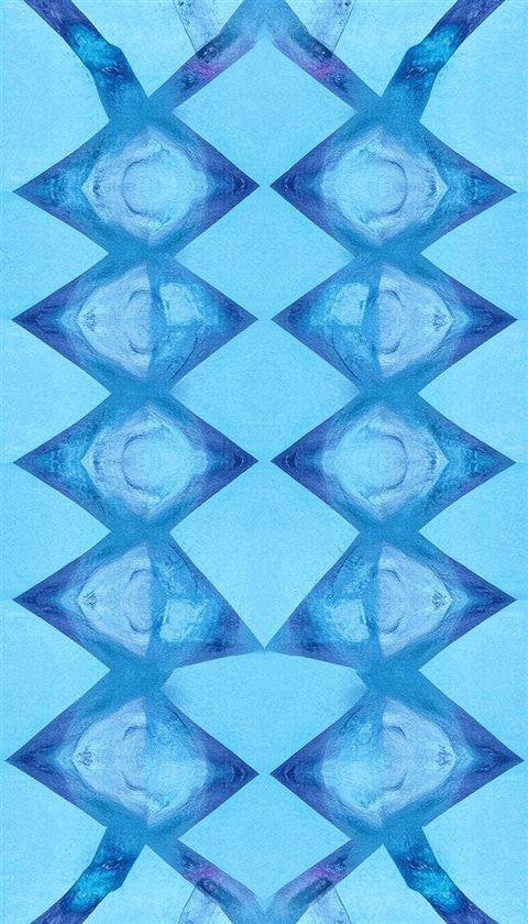 Watercolor illustration of A clean modern geometric pattern with repeating abstract shapes in soft pastel colors, centered subject with a simple uncluttered composition, cool blue tones, quiet atmosphere, 9:16 aspect ratio