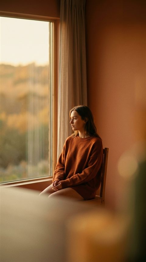Cinematic film still of smooth color gradient, centered subject with a simple uncluttered composition, warm golden light, calm mood, 9:16 aspect ratio