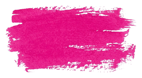 넓게 그은 형광펜 한 줄, 분홍색, 거친 마른 붓 터치, 투명 배경(누끼) PNG
