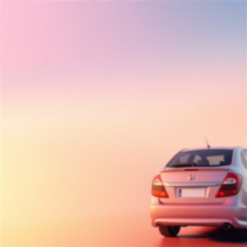 Photorealistic photo of A smooth gradient background blending soft pastel pink, blue, and yellow tones, close-up detail with shallow depth of field, warm golden light, calm mood, 1:1 aspect ratio