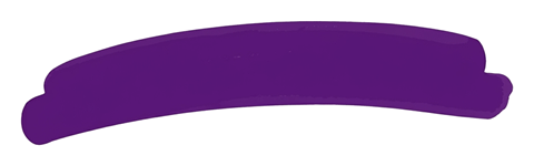 Rounded bold marker of a hand-drawn purple underline stroke, transparent background PNG