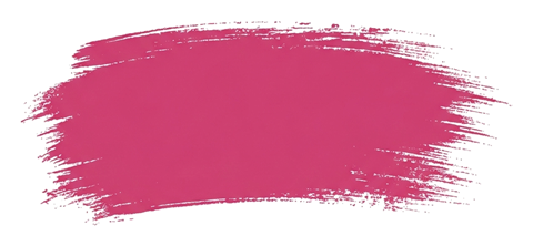 Dry brush stroke with rough edges of a hand-drawn pink underline stroke, transparent background PNG