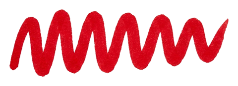 Wavy red marker line of a hand-drawn red underline stroke, transparent background PNG