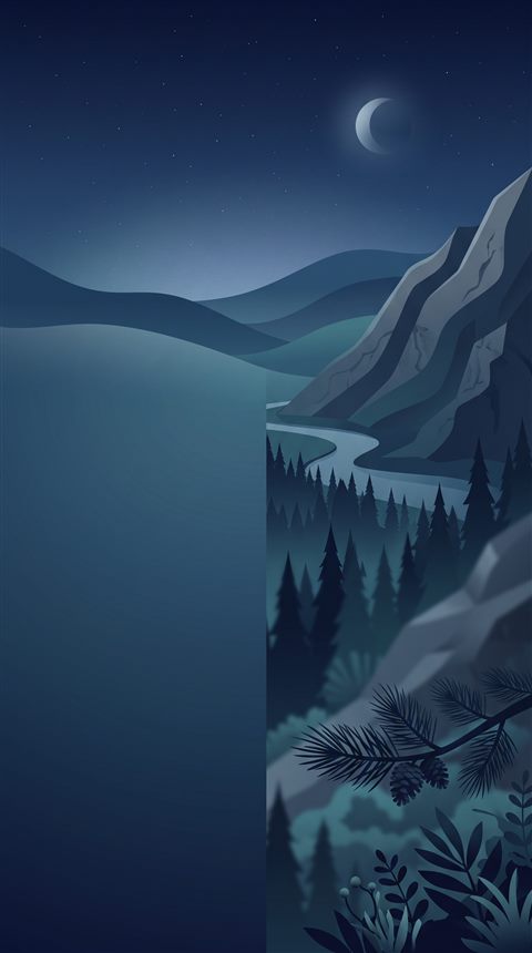 Minimal flat illustration of bold dramatic background with empty space on the left half for a person and a title, close-up detail with shallow depth of field, cool blue tones, quiet atmosphere, 9:16 aspect ratio