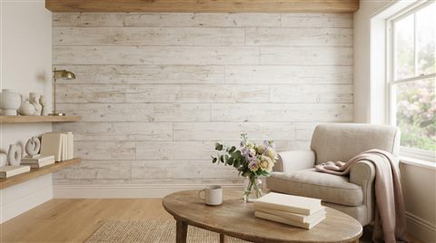 Photorealistic photo of wood texture, wide shot with open space at the top for text, soft pastel colors, bright and cozy, 16:9 aspect ratio